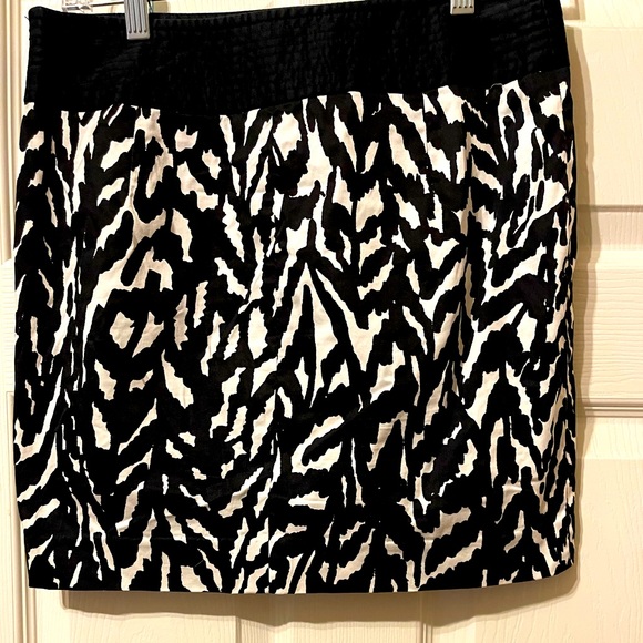 Zebra Print Mini Skirt - Picture 1 of 2
